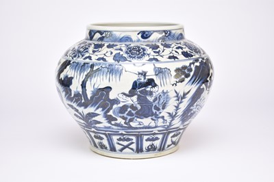 Lot 404 - A large Chinese blue and white jar in the Ming Dynasty style