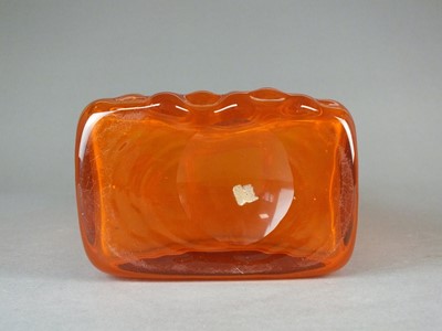Lot 324 - A Whitefriars 'Basket-weave' glass vase designed by Geoffrey Baxter