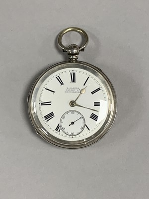 Lot 147 - A late Victorian silver cased open face pocket watch