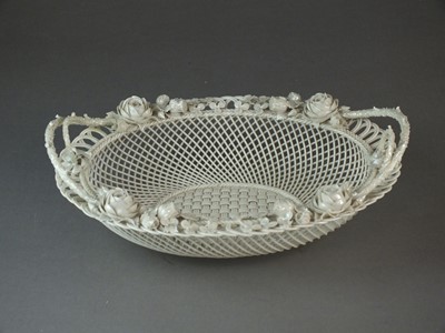 Lot 485 - Belleek First Period oval basket