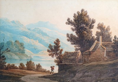Lot 179 - John Varley (1778-1842) Vale of Llangollen