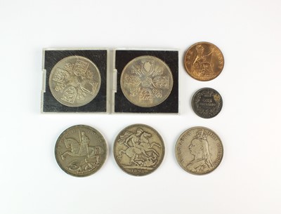 Lot 362 - A small collection of coins