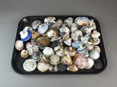 Lot 54 - A collection of assorted spare lids for...