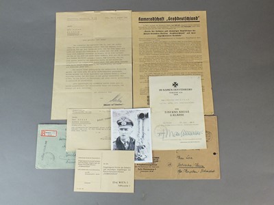 Lot 150 - German WW2 Großdeutschland Division documents