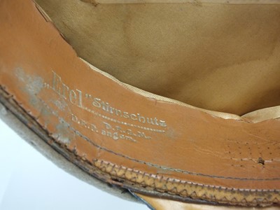 Lot 142 - WW2 German Gebirgsjäger Officer's visor worn by a Combat Dentist