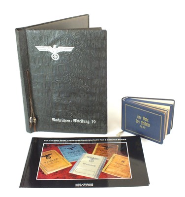 Lot 168 - German photograph album, calendar and Military Pay & Service reference book