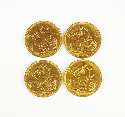 Lot 203 - Four sovereigns