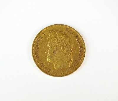 Lot 207 - 40 franc coin