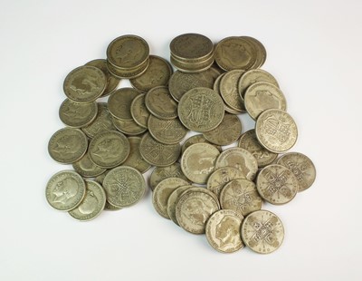 Lot 195 - A large collection of pre-1947 silver coinage