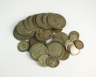 Lot 186 - A collection of pre-1947 silver coinage
