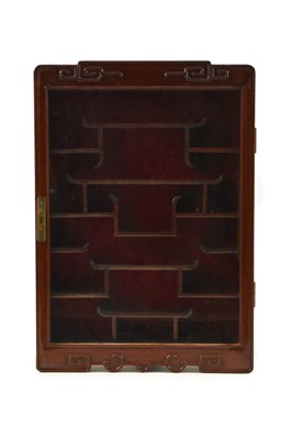 Lot 117 - A Chinese rosewood display cabinet, Republic/People's Republic