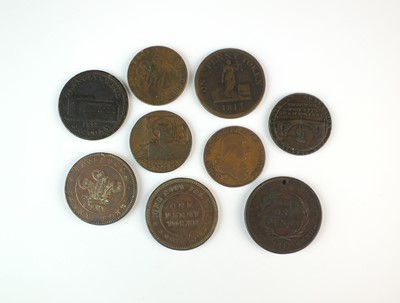 Lot 222 - A small collection of 18th and 19th century copper tokens