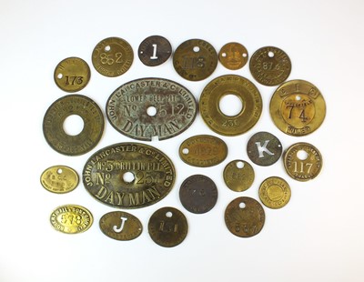 Lot 225 - An assorted collection of forty-five colliery and associated tokens and checks