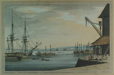 Lot 209 - Six Aquatints from The History of the River Thames, Stadler J.C.