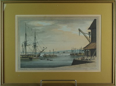 Lot 209 - Six Aquatints from The History of the River Thames, Stadler J.C.