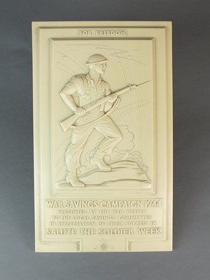 Lot 40 - Four WW2 War Savings Campaign bakelite plaques