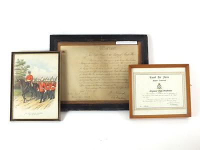Lot 88 - A warrant for the appointment of Arthur Ernest...