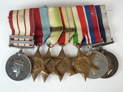 Lot 9 - A group of seven WWII medals awarded to G.T Rowe, Royal Navy