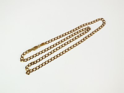 Lot 312 - A 9ct gold curb link chain