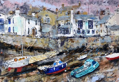 Lot 461 - Rob Leckey (British Contemporary) Low Tide at Cemaes Harbour