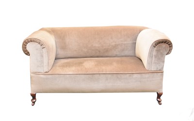 Lot 793 - A 20th century upholstered drop-arm sofa