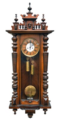 Lot 741 - A Gustav Becker mahogany Vienna wall clock