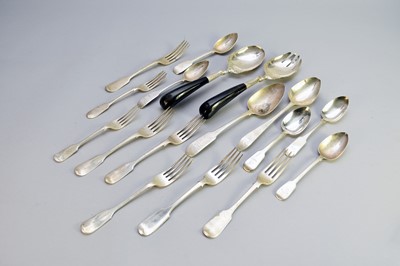 Lot 236 - A collection of silver flatware