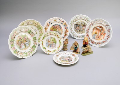 Lot 528 - Royal Doulton and Border Fine Arts Brambly Hedge plates and figures