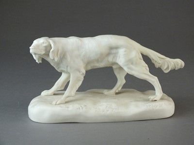 Lot 302 - Victorian parian model of a Springer Spaniel