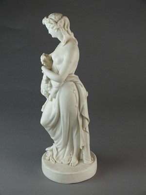 Lot 575 - Turner and Co parian figure of a maiden with a goat