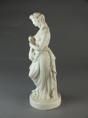 Lot 575 - Turner and Co parian figure of a maiden with a goat