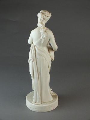 Lot 575 - Turner and Co parian figure of a maiden with a goat