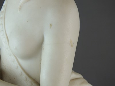 Lot 575 - Turner and Co parian figure of a maiden with a goat