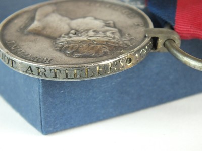 Lot 110 - Battle of Waterloo 1815 medal with ribbon