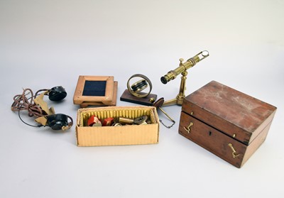 Lot 744 - An assembled group of scientific instruments and parts