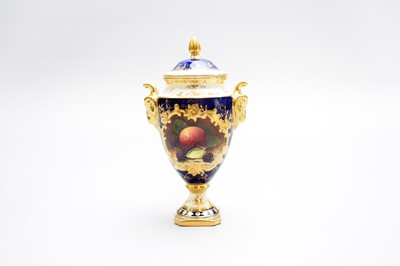 Lot 556 - A miniature Coalport vase and cover, 20th century