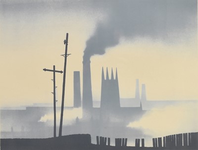Lot 10 - Trevor Grimshaw (British 1947-2001) Open Space and Northern Townscape