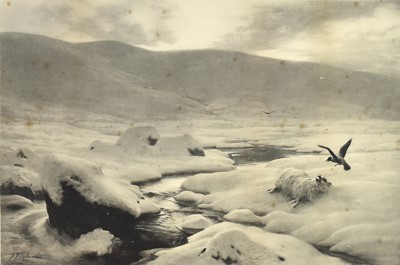 Lot 195 - After Joseph Farquharson (Scottish 1846-1935) The Weary Waste of Snow