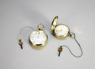 Lot 346 - Two silver pocket watches