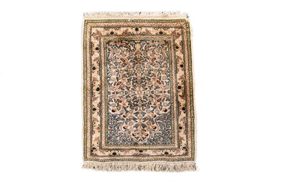 Lot 832 - A small Kayseri silk rug and another similar