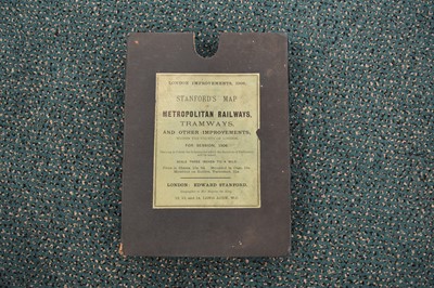 Lot 60 - STANFORD'S MAP of Metropolitan Railways, Tramways and other improvements