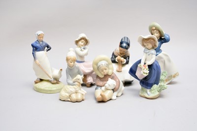 Lot 511 - A group of Lladro, Nao and Royal Copenhagen