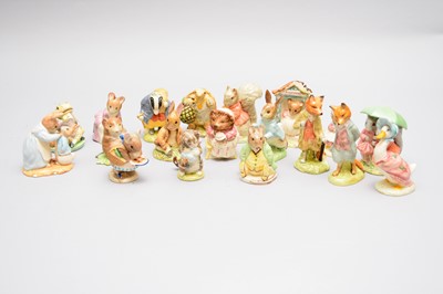 Lot 516 - Royal Albert and Beswick Beatrix Potter figures and three Royal Doulton Winnie the Pooh figures