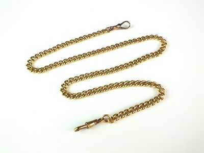 Lot 75 - An 18ct gold curb link chain