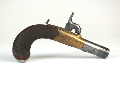 Lot 81 - English percussion pocket pistol, early 19th century
