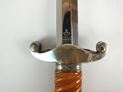 Lot 147 - German Third Reich Army Dress dagger by G. Felix Gloriawerk Solingen