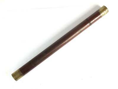 Lot 128 - George III night watchman truncheon or nightstick, dated 1812