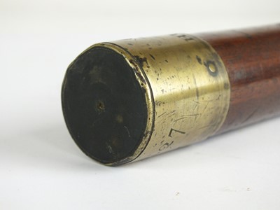Lot 128 - George III night watchman truncheon or nightstick, dated 1812