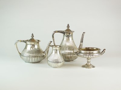 Lot 29 - A Victorian four piece silver tea and coffee service