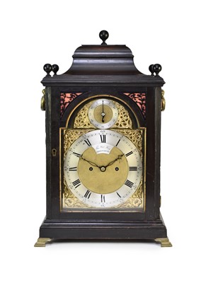 Lot 267 - A George III ebonised bracket clock by William Thomas Hay, Shrewsbury